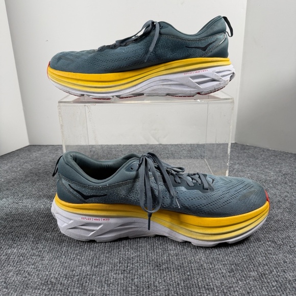 Hoka One One Bondi 8 Mens 14D Running Shoes Gym Walking 1123202-GBMS - Picture 2 of 9